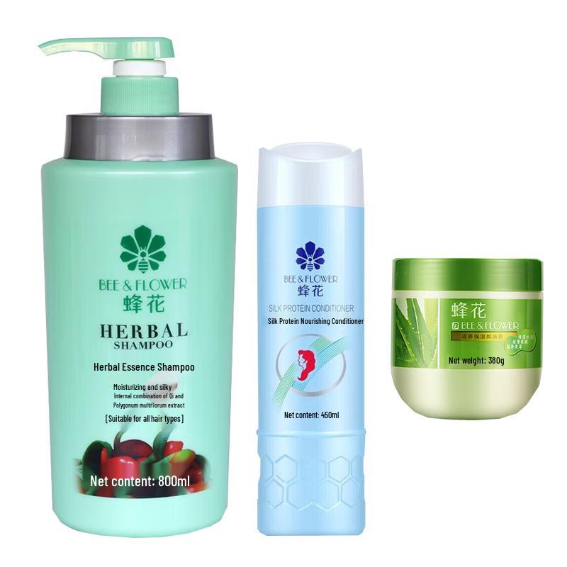 Bee & Flower Herbal Hair Care 3-Piece Set