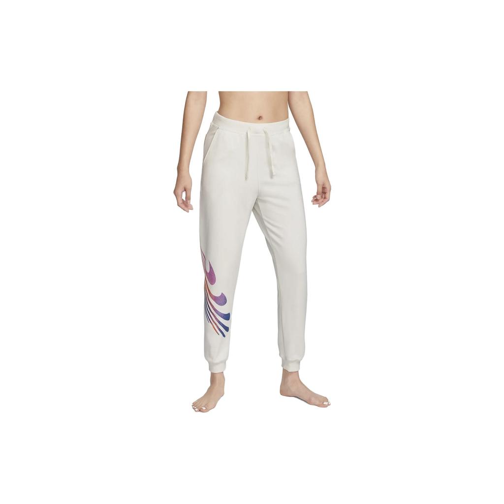 Nike Yoga Luxe A.I.R. Print Drawstring Casual Pants Men Bottoms White DM7022-030