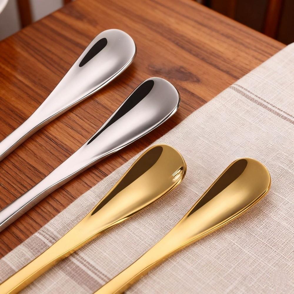 4PCS Stainless Steel Cocktail Stirrers Mini Drink Mixing Swizzle Stick Ice Tea Spoon  Coffee Shop