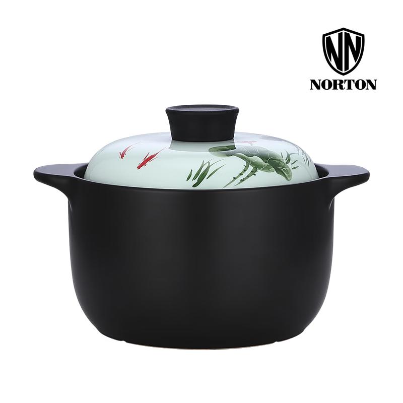 NORTON Lotus Pond Moonlight Ceramic Soup Pot 21cm