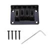 4-String Saddle Bridge Durable Fixed Bridge Replacement Parts for Cigarbox Guitar Electric Guitars Bass Ukulele
