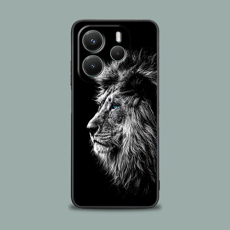 Wolf Lion Tiger Animal Phone Case for Xiaomi Redmi 14C 12C 10C 13C 4G Redmi Note 14 13 12 11 10 9 Pro Plus 5G 12S 11S Soft Cover