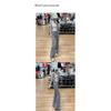 Gray flared pants for women, 2026 spring new style, high-waisted, slimming, fitted yoga pants, slightly flared, drapey, soft sports pants