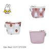 Kawaii Miffy Rabbit Makeup Bag Cartoon Miffy Rabbit Strawberry Transparent and Cute Lipstick Portable Storage Bag Jelly Bag