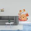 Horse Figurine Ornament Sculpture for Desk Decoration And Cat Wall Clock Silent Non Ticking Hanging