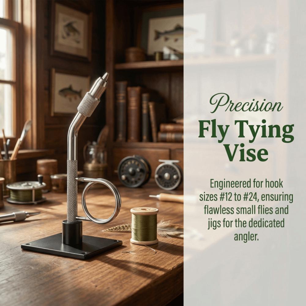 Rotary Fly Binding Vise with Stable Base Lure Making Vise Fly Tying Vise for Fishing Beginners