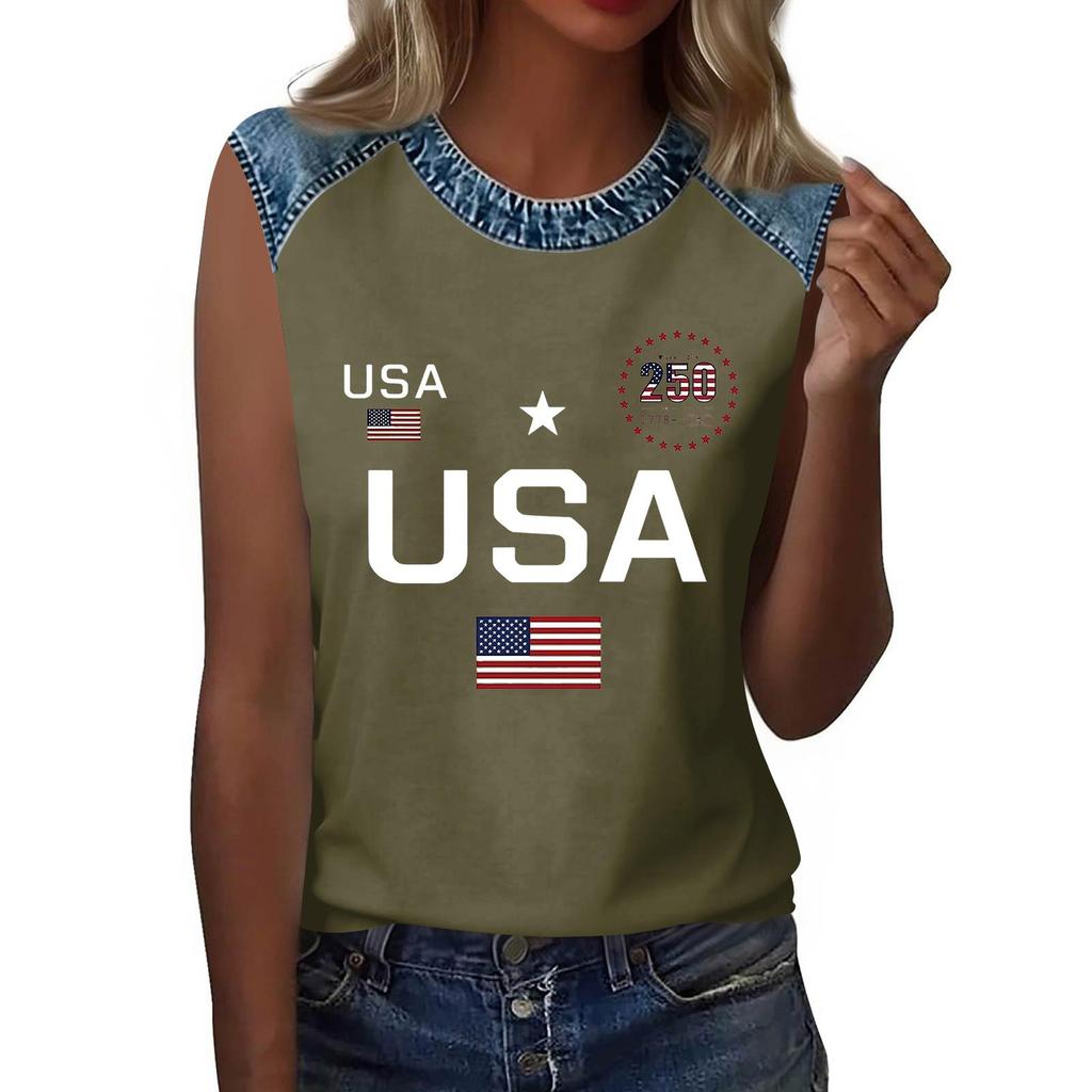 Top Camiseta Feminina Casual com Gola Redonda e Estampado
