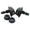 2Pcs Plastic Jet Sprayer Kits 360 Degree Adjustment Car Sprinkler Universal Wiper Nozzle