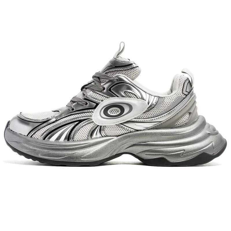 

Women S Luxary Chunky Sneakers Mesh Breathable Shoes For Men Sports Running Casual Ladies Fitness Vulcanize Shoes 36