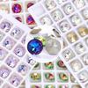 ZSY  Round Circle Fancy Stones K9 Point Back Rhinestone Loose Beads Crystals Stone for DIY Crafts