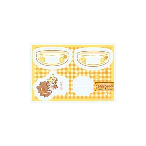 Tutor Hitman REBORN! x SANRIO CHARACTERS 02 Tsunayoshi Sawada x Pompompurin [Collaboration Illustration] Wobbly Acrylic Stand Assembly Type Stand-up