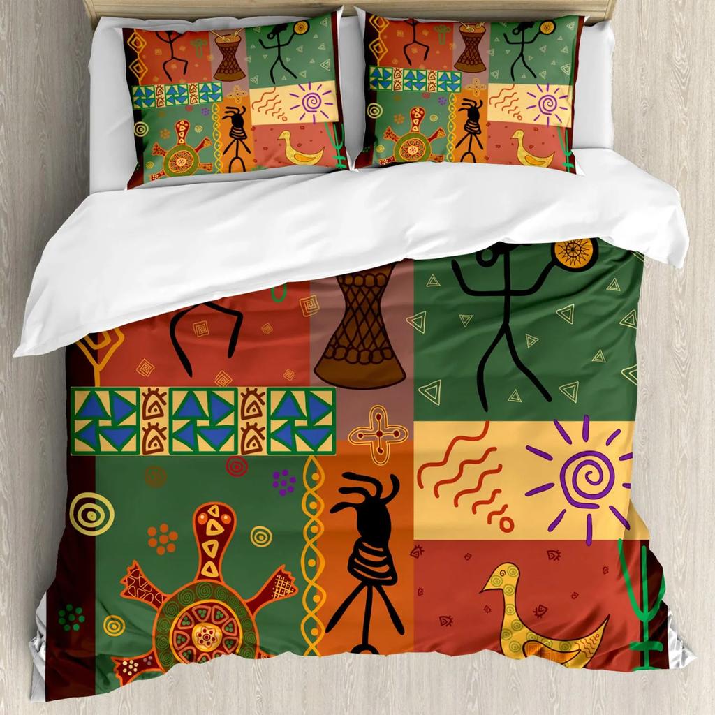 Retro Duvet Cover Set Disco Night Bedding Set for Boys Girls Cassette Tape Party Comforter Cover Soft Polyester Quilt Cover