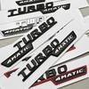 2pcs 3D ABS Chrome Car Letters TURBO 4MATIC Logo Fender Side Badge For Mercedes AMG A35 45 A45S W177 W176 Stickers Accessories