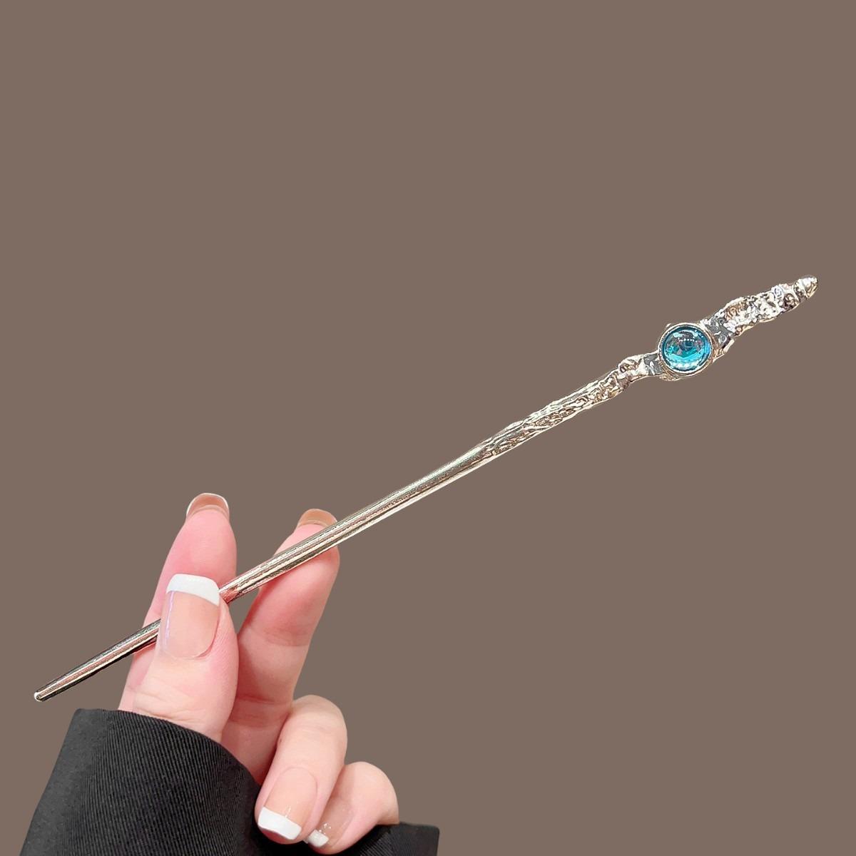 

2pcs Luxurious Elegant Gold Mini Grab Clip Women Set Sparkling Diamonds Suitable Daily Wear Braided Hair Fashionable Headwear