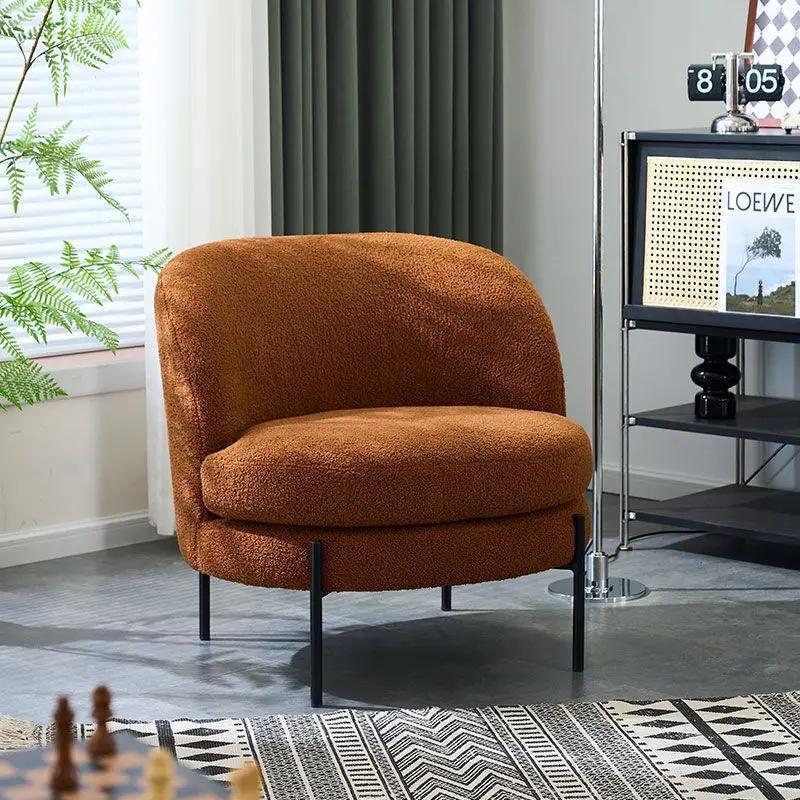 Scaune Sufragerie Catifea Alb Designer Individ Nordic Fotoliu Sufragerie Balcon Mobila Casa