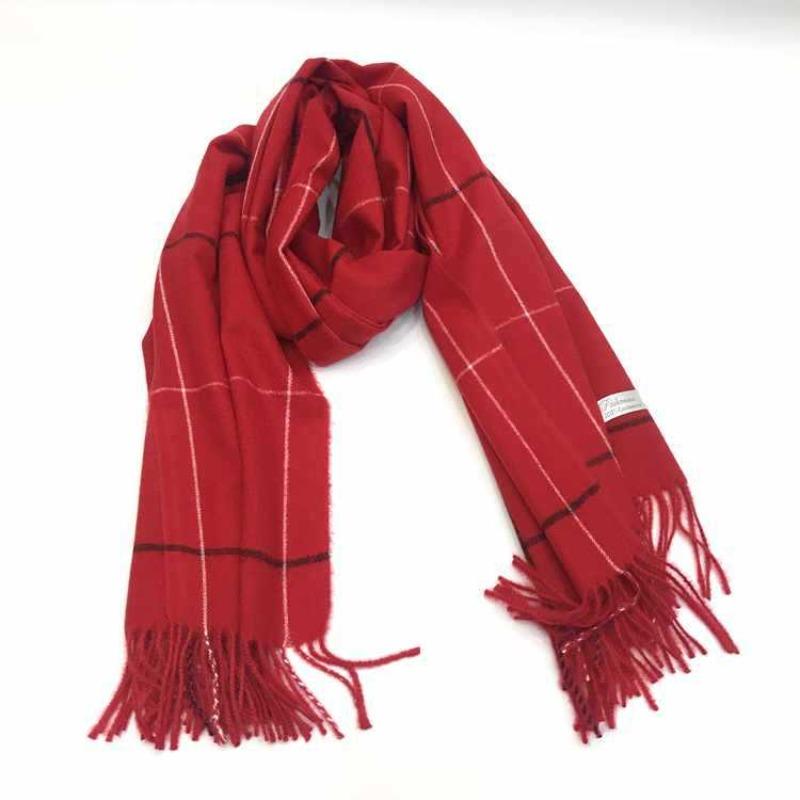New autumn and winter plaid scarf, women's winter imitation cashmere shawl, versatile thickened warm scarf
