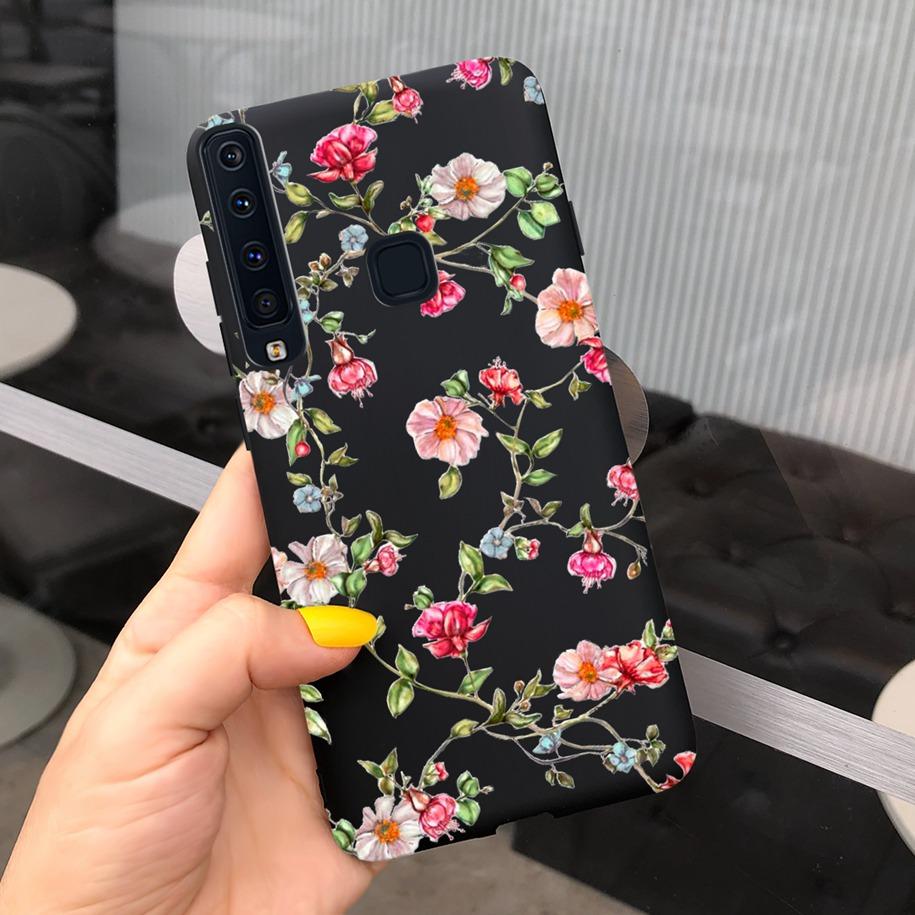 Für Samsung Galaxy A9 2018 A9s Hülle Mode Leopard Blume Handyhülle Für Samsung A9 2018 SM-A920F/DS Weiches Silikon Funda Coque