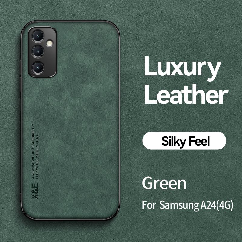 

Роскошный кожаный чехол для Samsung Galaxy A33 5G A31 A30S A25 5G A24 A23 A22 A21S A15 A14 A13 A12 с металлической пластиной для автомобильного держателя For Galaxy A05