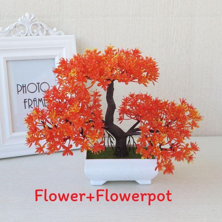 Plumosus Apargus Baker Plastic Faux Bonsai For Indoor Decoration Tabletop