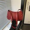 Heart Design Korean Style Pu Shoulder Bags for Women Versatile Ladies Square Underarm Bag Trendy Solid Color Girls Handbag Purse