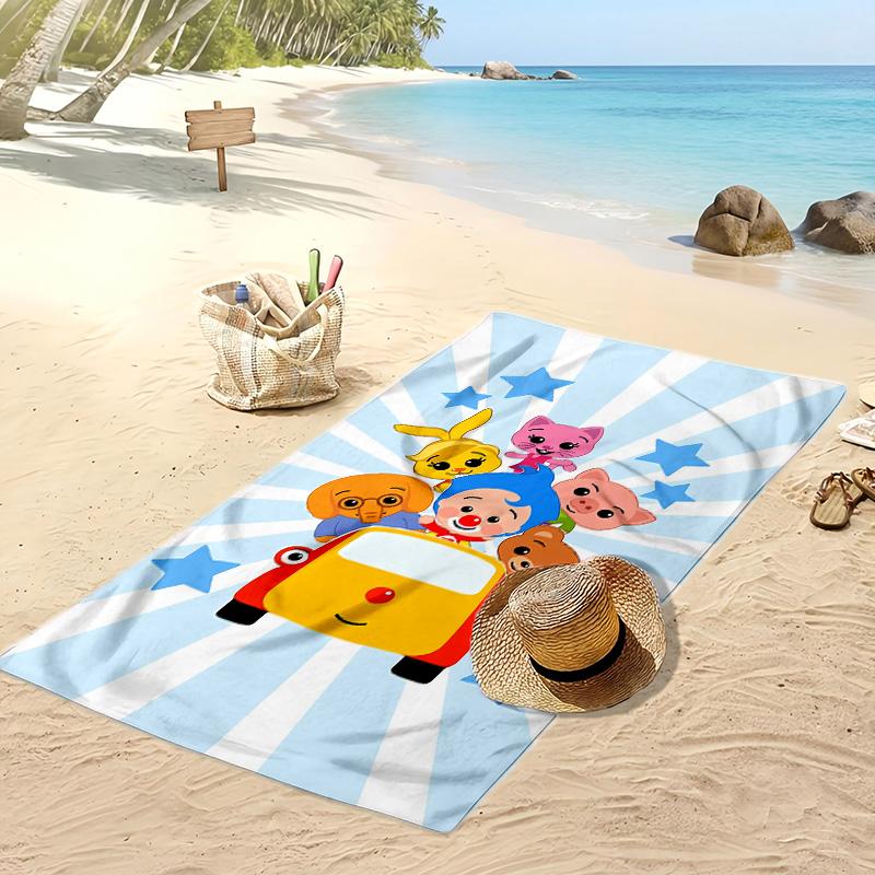 El Payaso Plim Plim Beach Towel, Soft Absorbent Quick‑Dry Towel for Beach Pool Swimming Travel Home
