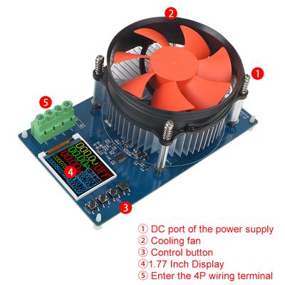 Battery Tools Digital Analyzer 150W 20A DC Electronic Load 4-wire Lithium Battery Tester US Plug Adjustable Testing Module