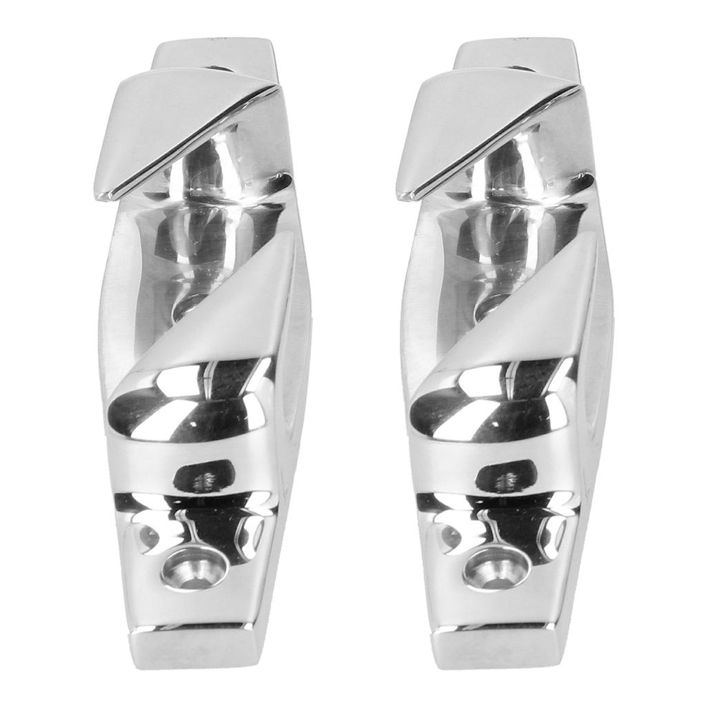 2pcs 6in Anchoring Mooring Cleats Left and Right Hollow Fair Stainless Steel Marine Boat Accessories