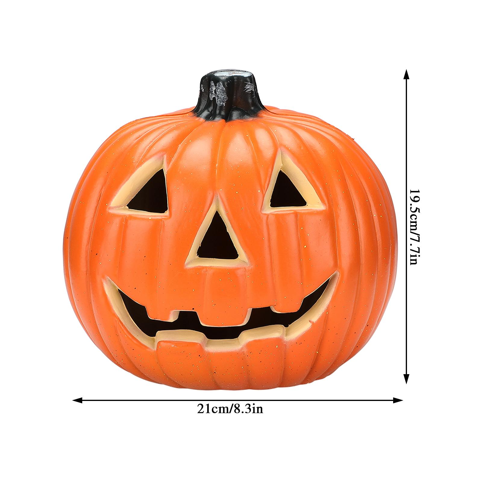 

1pc 8in 21×19.5cm Halloween Easter Face Funny Hallow Pumpkin Lights Decorate Holiday Decorations