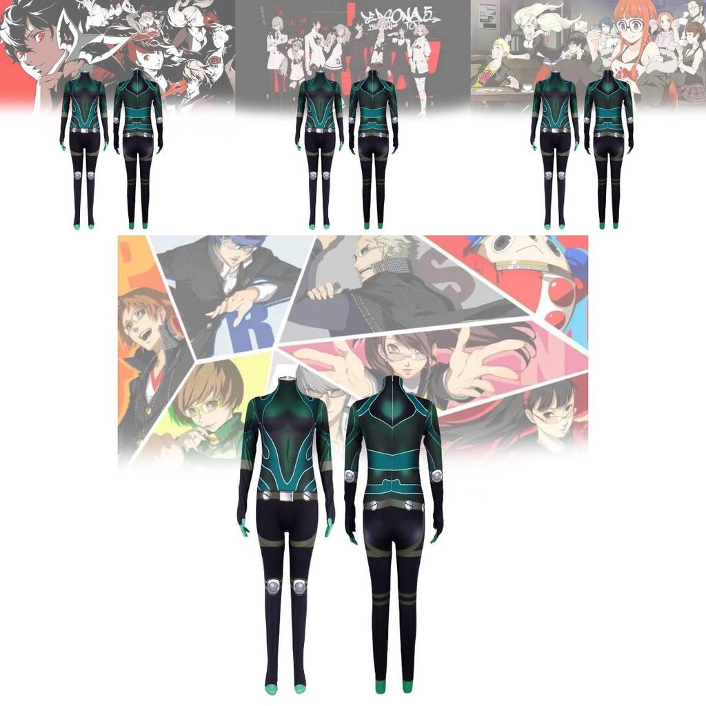 Persona 5 Navi Sakuna Cosplay Jumpsuit For Gaming Character Role Play Unisex
