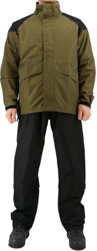 Koshin Rubber B-1300 ODR Atmungsaktiver Leichter Regenschutzanzug, Khaki, LL