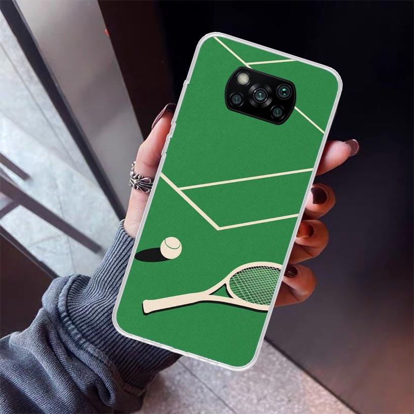 

Tennis Sport Phone Case For Xiaomi Poco X5 X6 X7 Pro F7 Ultra M7 Redmi 15C 15 13C 13 12C 12 10 10C 10A 9 9C 9T 9A Cover Poco X3 Redmi 10 5G