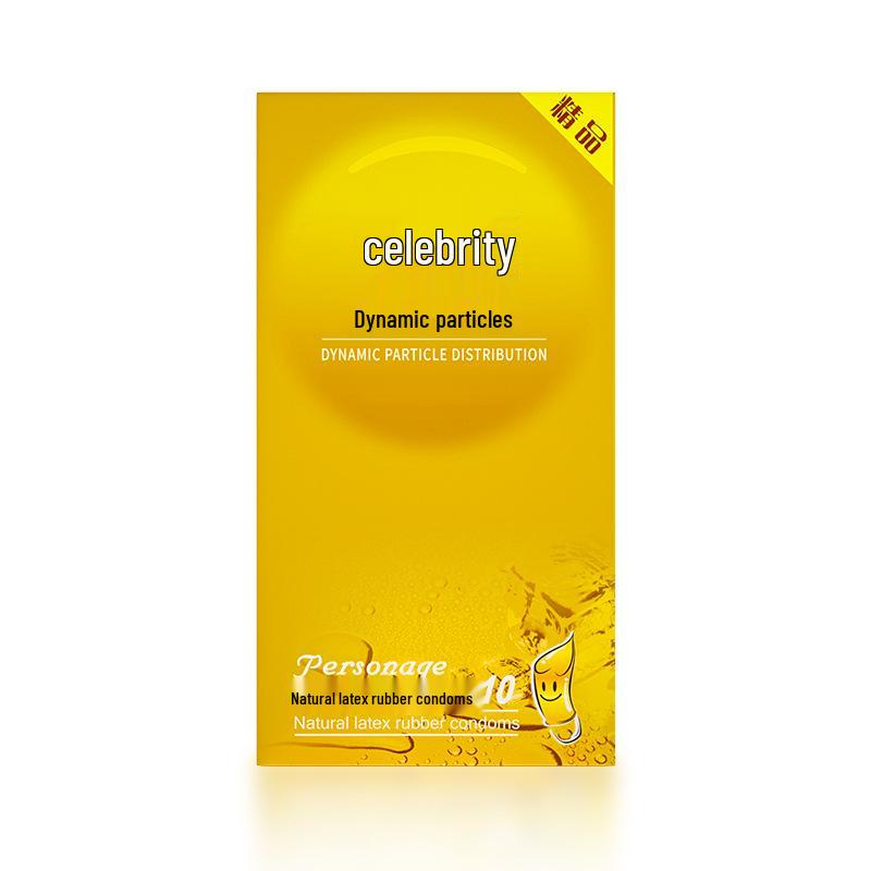 Celebrity Ultra Thin 002 Ribbed Condoms - Extra Lubricated, Shaped, and Long-Lasting