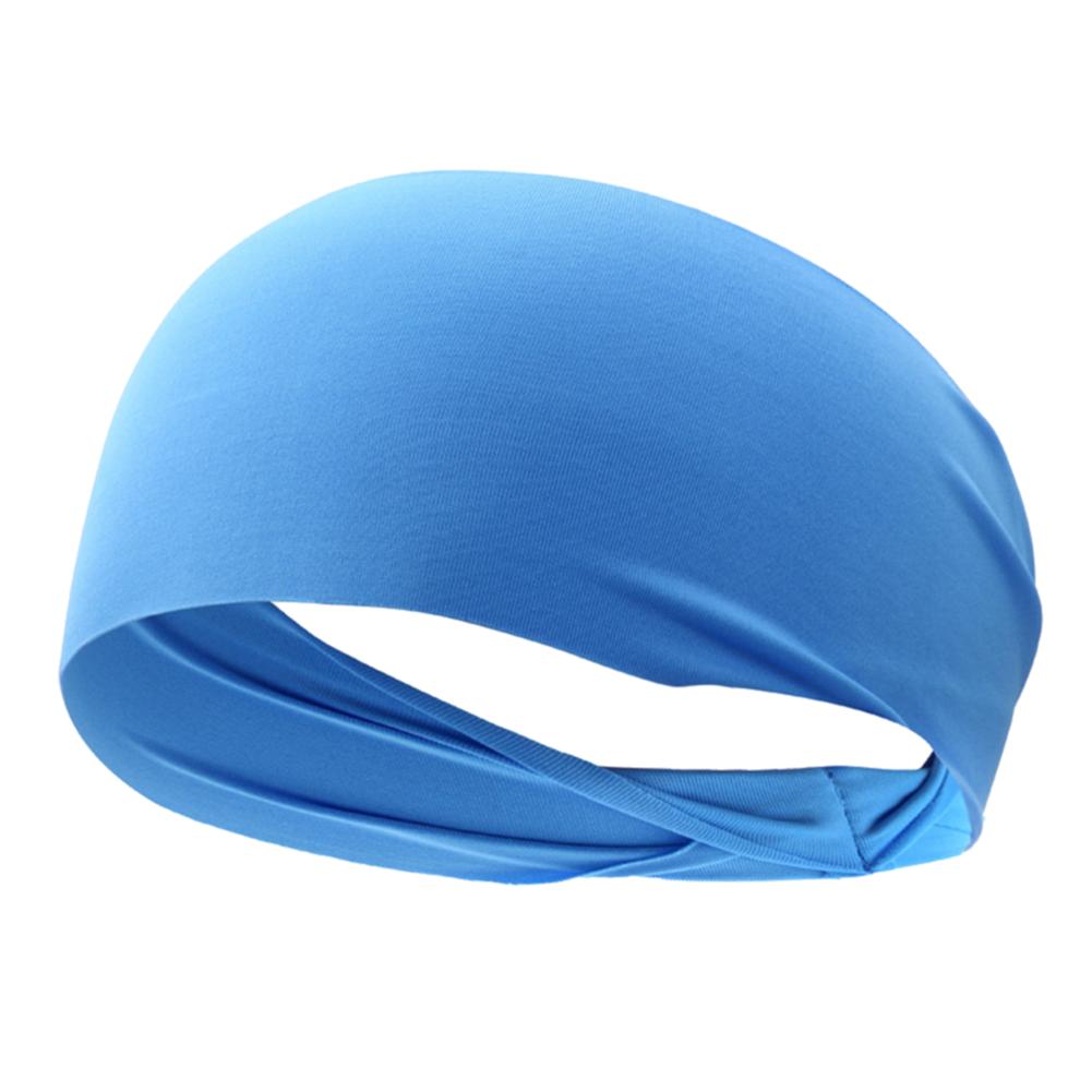 10-1pcs Elastic Headband Quick Dry Sweat Absorption Headdress Anti-slip Running Head Band Breathable for Yoga Running Biking