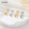 14K Goldplattiertes Messing Blumen-Design Hakenverschlüsse Für DIY Schmuckherstellung Zubehör Halskette Armband Verbinder Herstellung Zubehör