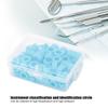 100pcs Dental Code Ring Silicone Instrument Code Circle Autoclavable Dentists Material