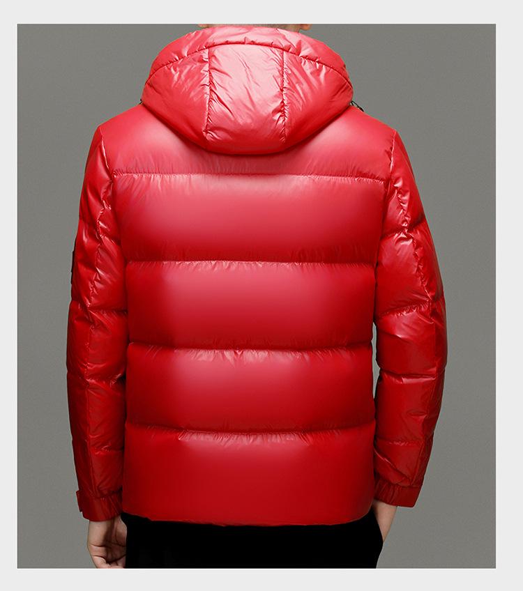 2025 Men's Winter Thickened Stand Collar White Duck Down Jacket