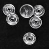 T5 Plastic Snap Buttons 1.2cm Clear Resin Poppers for Handmade Sewing Bibs Diapers Clothing