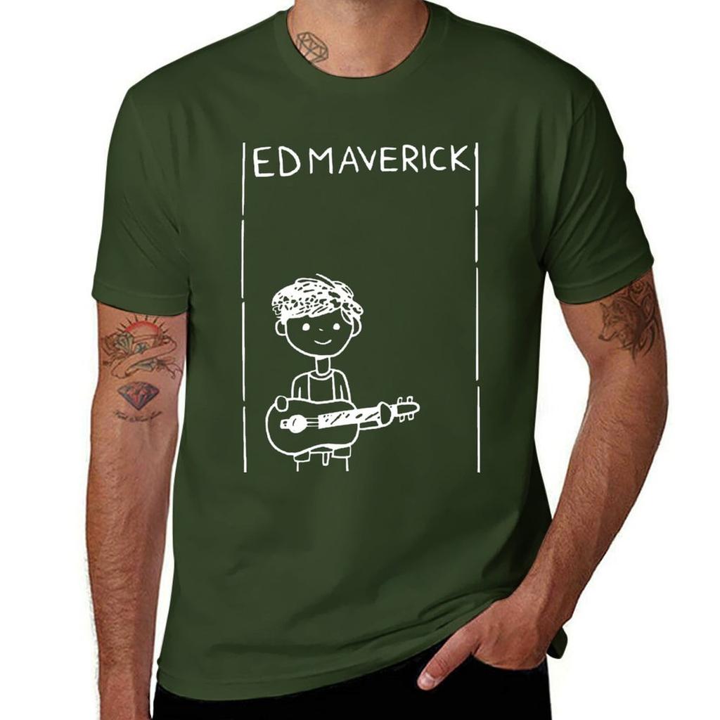 ED MAVERICK Mexican Singer T-Shirt Customs Korean Fashion Oversizeds Aesthetic Clothing Men Clothes
