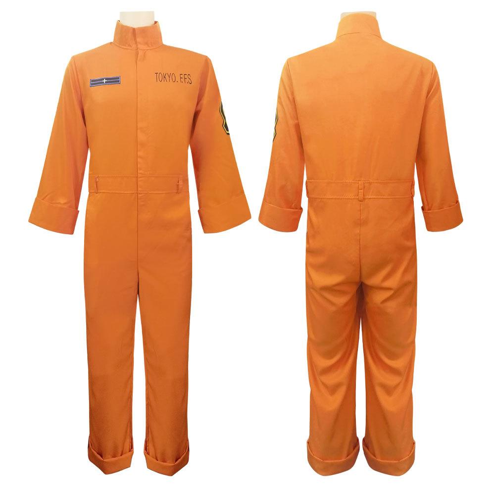 Fire Force Cosplay Company 8 Full Firefighter Suit Shinra Kusakabe Stage Jumpsuit Costume