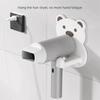 Universal Bear Shaped Hair Dryer Stand Strong Bearing No-Drill Blow Dryer Shelf Sturdy Space Saving Air Blower Storage Rack Home