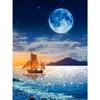 DIY 5D Diamond Painting Landscape Full Moon Cross Stitch Kit Rhinestone Diamond Embroidery Mosaic Art Home Decoration Picture