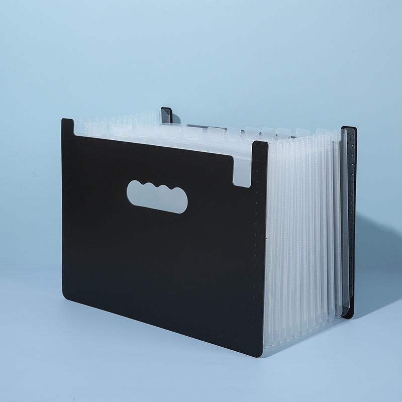 Desktop Stand-up Accordion Folder with 13/25 Pockets - Student Exam Paper Organizer