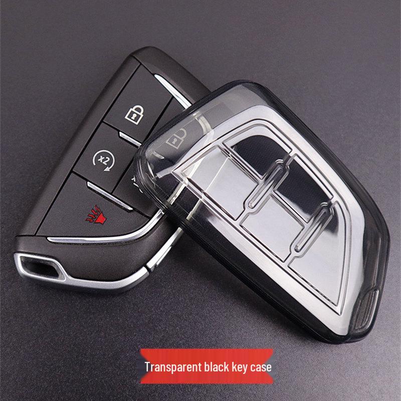 

Cadillac Key Cover: Transparent Full Coverage for 2024 CT5, CT4, GT4, Lyriq, CT6, XT4 Models
