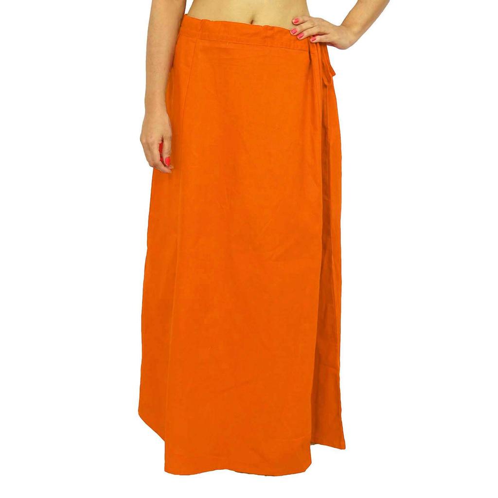 Saree Petticoat Underskirt Cotton Bollywood Indian Lining For Sari