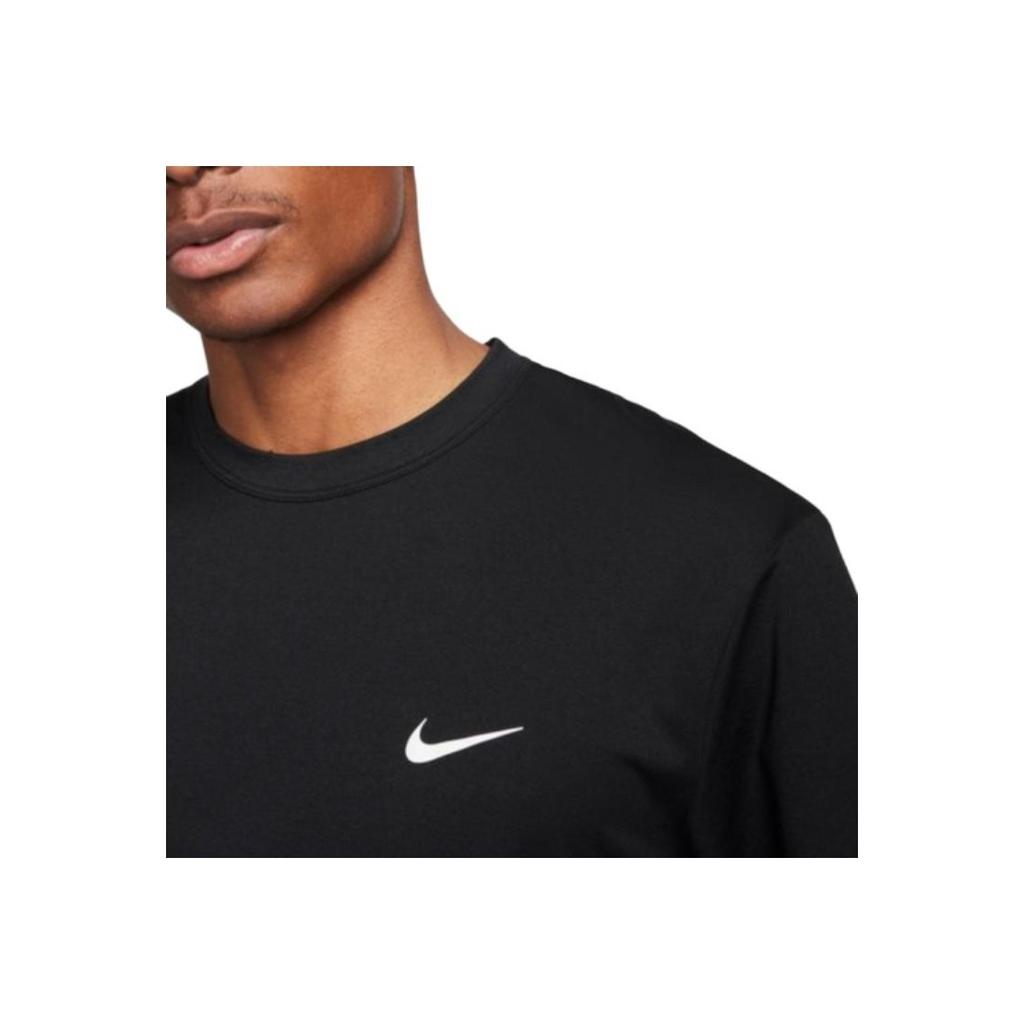 Nike Energy Color Block Logo Letter Print Round Neck Short Sleeve T-Shirt Men Tops Black FB8579-010