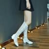 Women's Low-heeled Net Boots Spring and Summer New Thick-heeled Net Boots Sexy Versatile Large-size Guy Cool Boots
