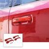 Red Exterior Door Handle Decor Cover Trim Bezels For Ford F150 2015+ Accessories