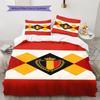 Belgium Flag Rhombus Shield Crest Print 3 Pieces Duvet Cover Set Belgian National Bedding Bedroom Decor Without Pillow Core Comforter