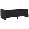 Corner Bed Frame with Mattress and Headboard 2 Pcs Black Velvet