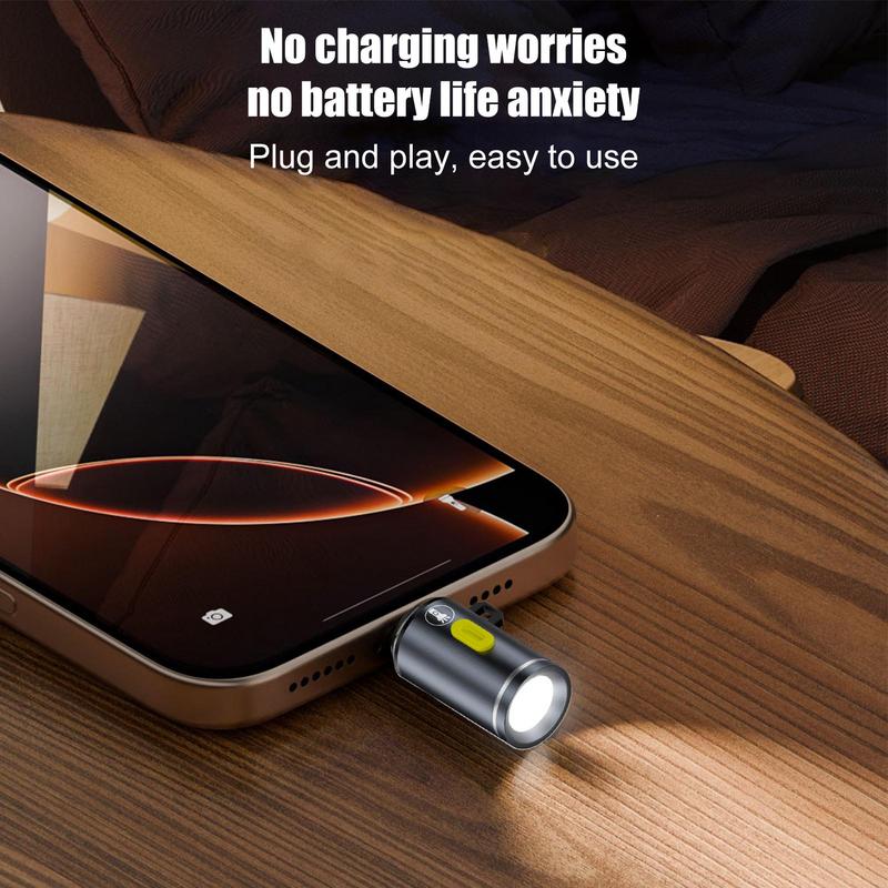 Mini High Brightness LED Flashlight Powered By Type C Connectors Small LED Light Torches For On Travel Use Flashlight